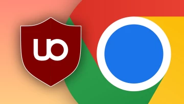 uBlock Origin and Chrome logos
